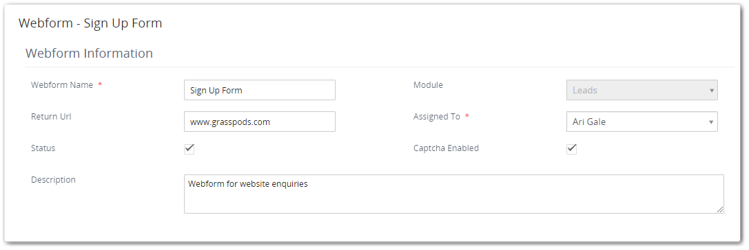 Vtiger_Webform