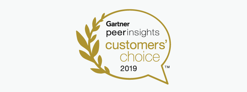 2019 Gartner Peer Insights Customer's Choice Award