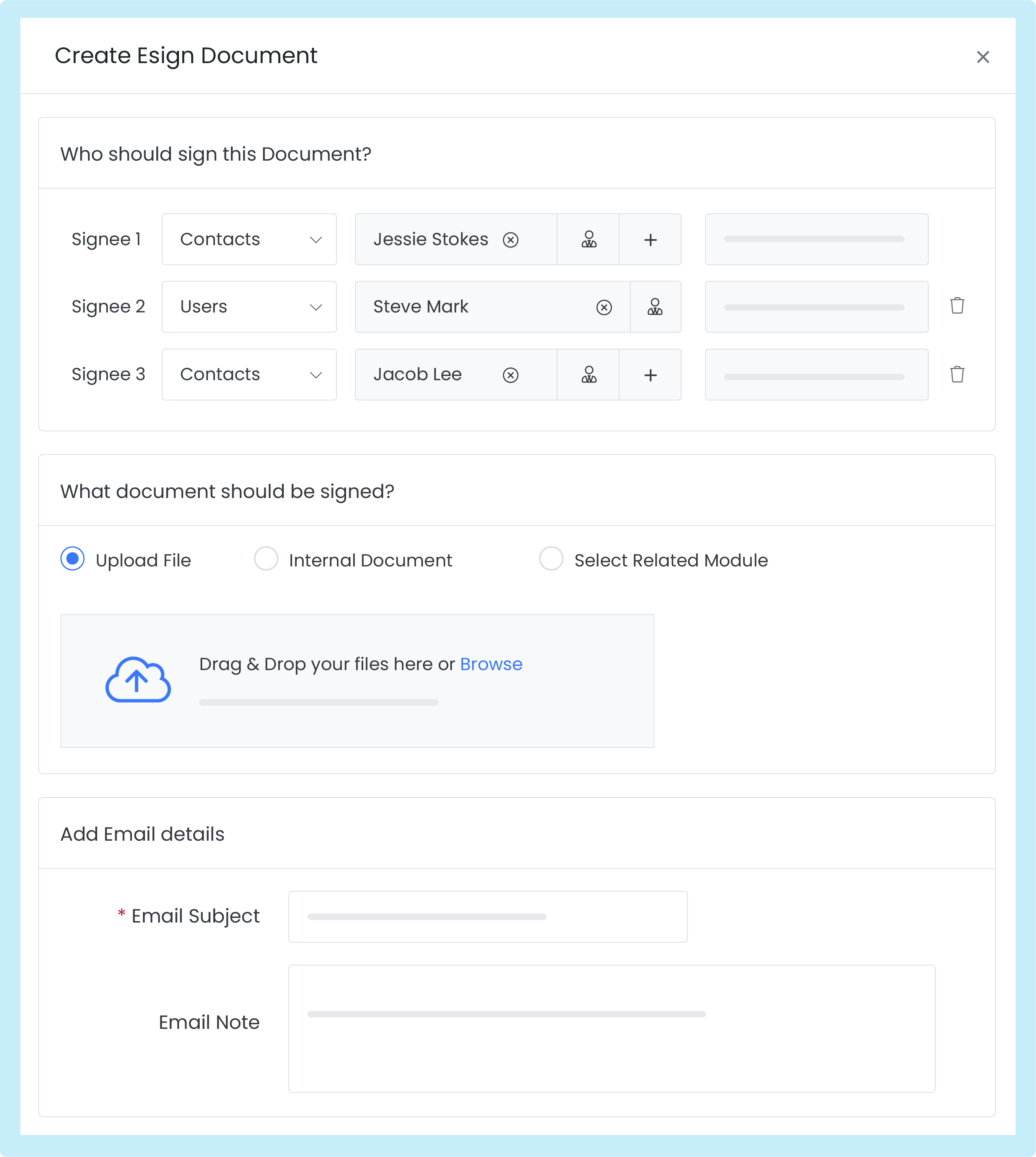 Esign Document