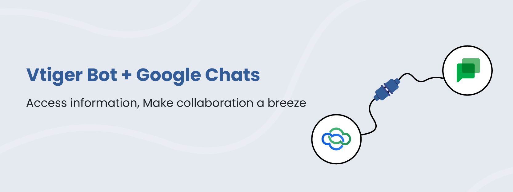 Vtiger Bot in Google Chats Blog Banner